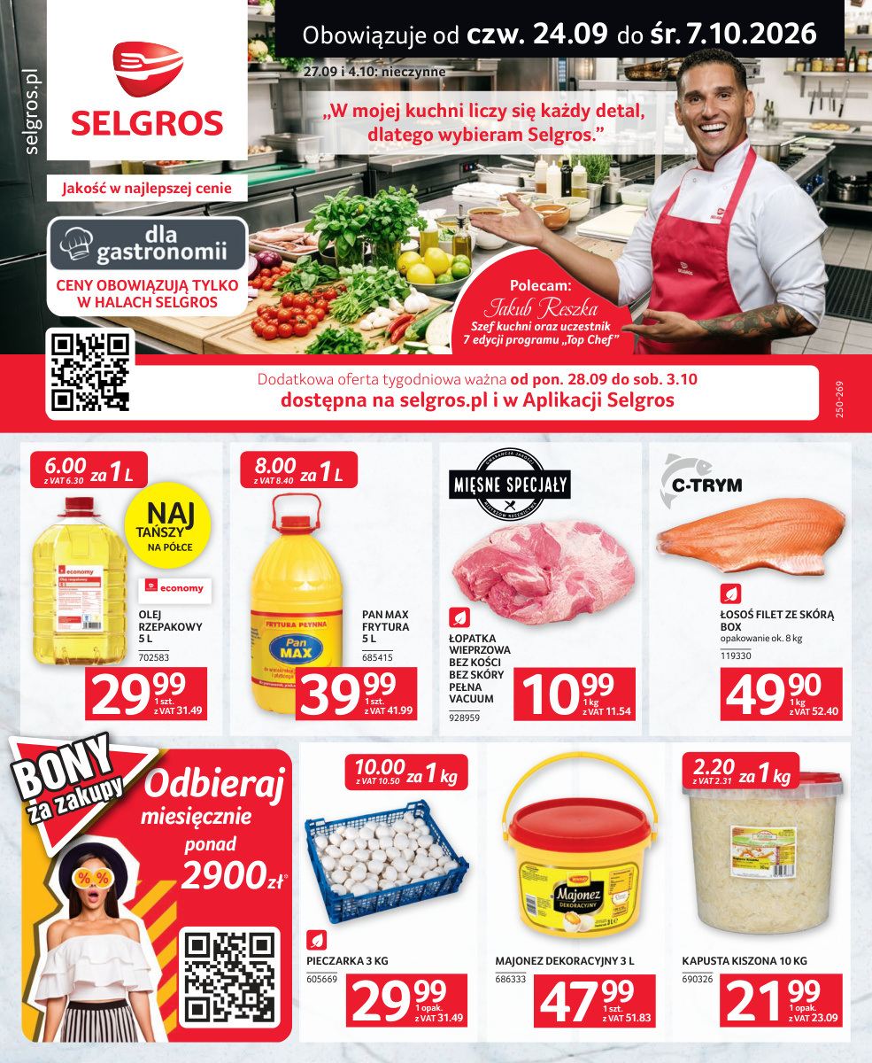 Okładka gazetki Oferta gastronomiczna — Selgros Cash&Carry