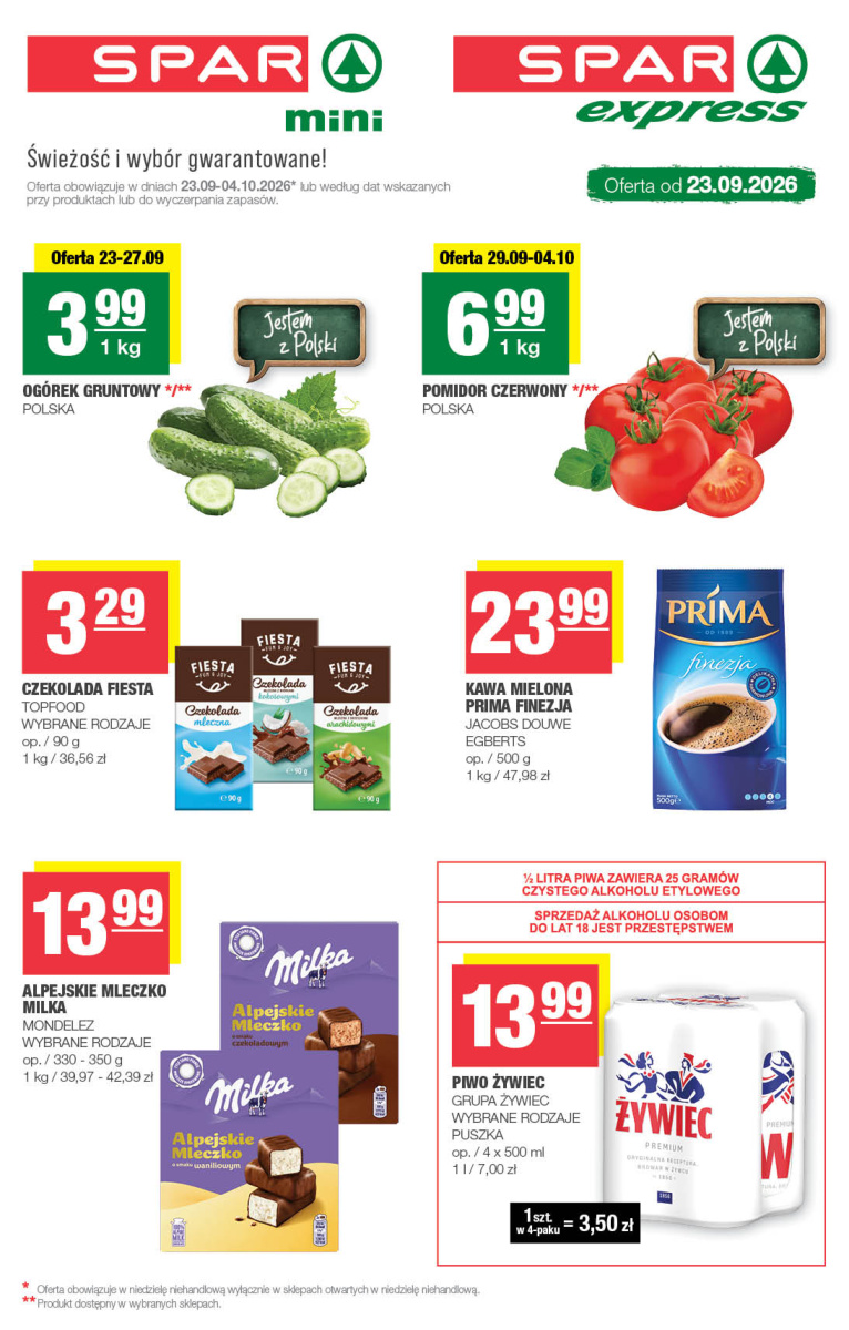 Okładka gazetki Gazetka SPAR Mini — SPAR Mini