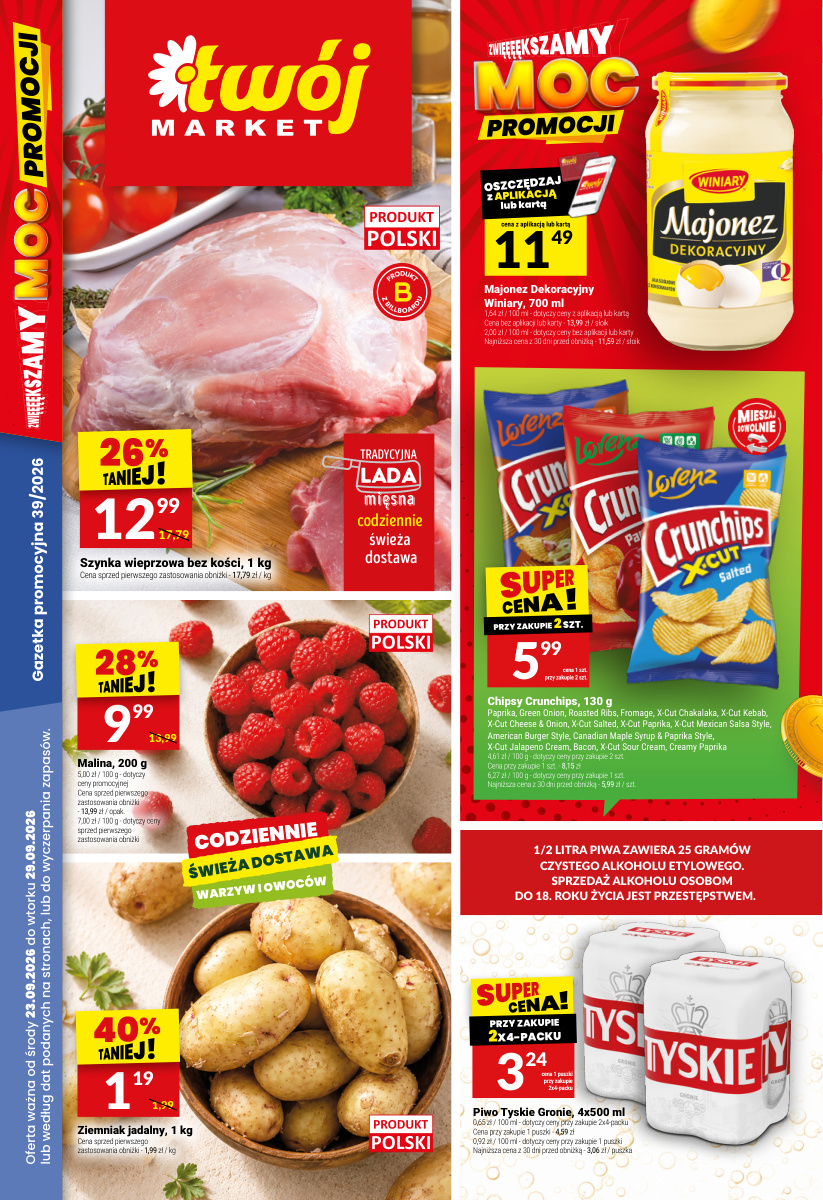 Okładka gazetki Gazetka regularna 39/26 — Twoj Market